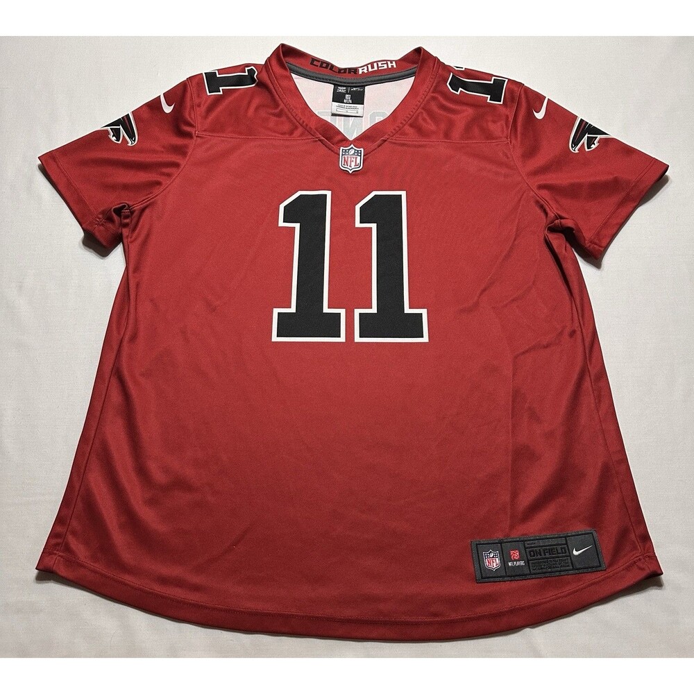 Atlanta Falcons Nike Football Jersey #11 Julio Jones Youth Large Red *READ